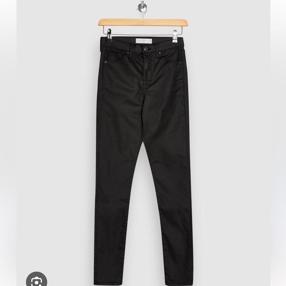 Topshop coated jamie Jeans